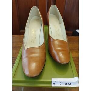 Luxe Retro Vintage Ladies Shoes d'Antonio NY Sable Brown 8 AA